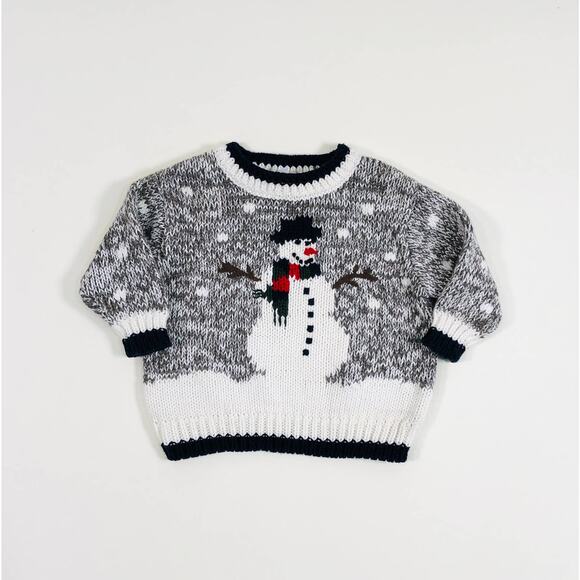 BOYS KNIT HOLIDAY SWEATER SIZE 3/6M - Picture 1 of 3